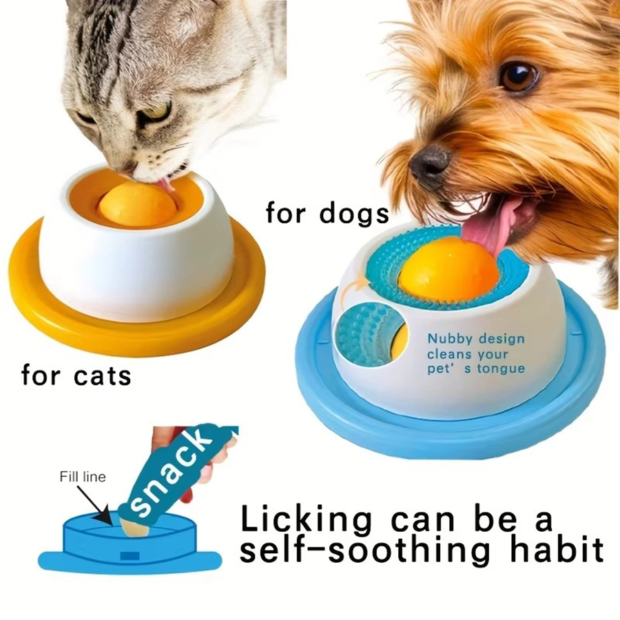 Automatic Moving Dog Ball - Pet Lick Toy Slow Feeding Dispenser