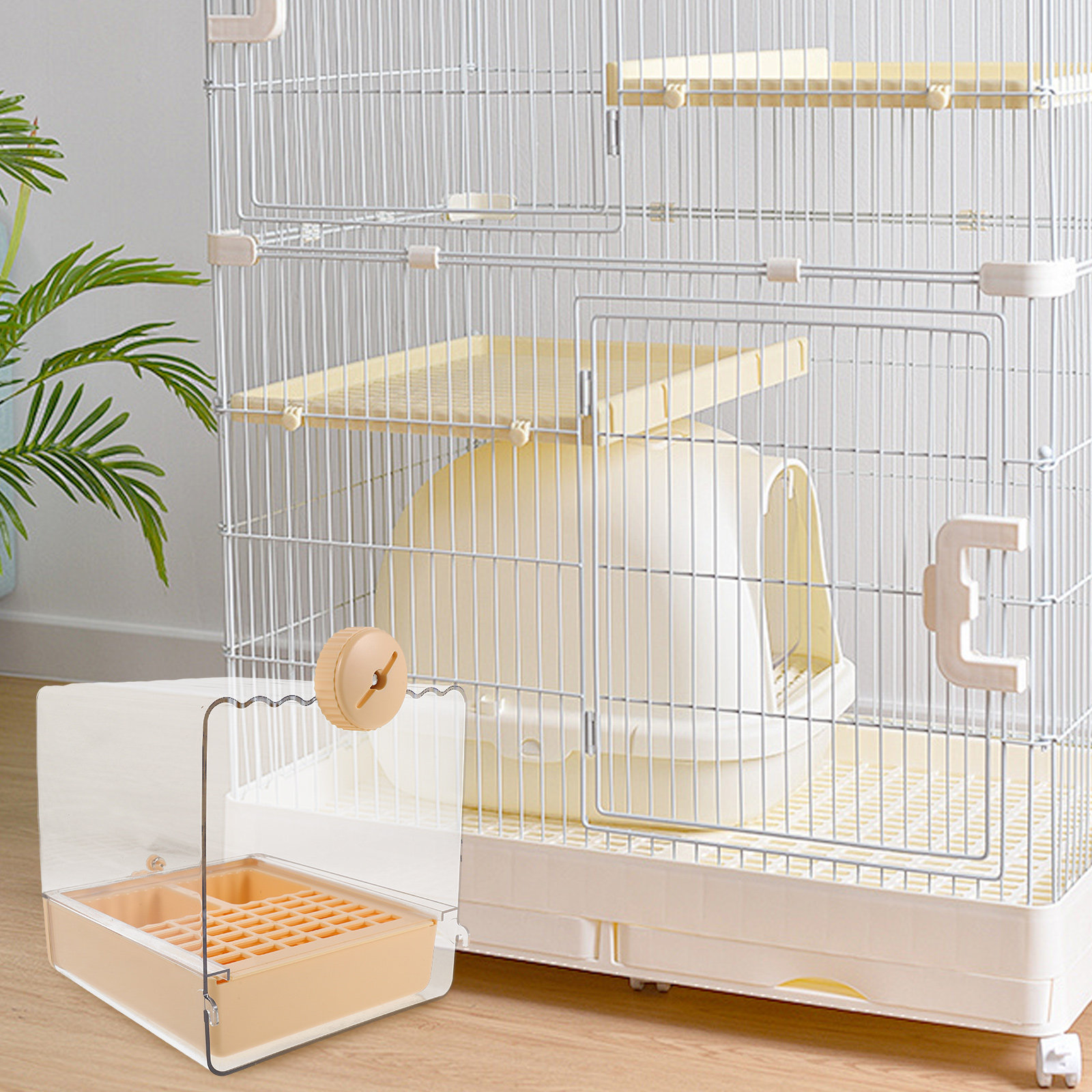 Hanging Bird Bath Bowl Cage Pe - Pet Feeders review and price