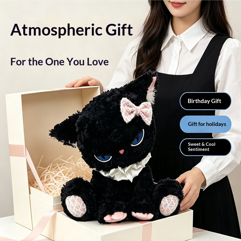 Black Cat Plush Toy Blue Eye S - Cat Toys review and price