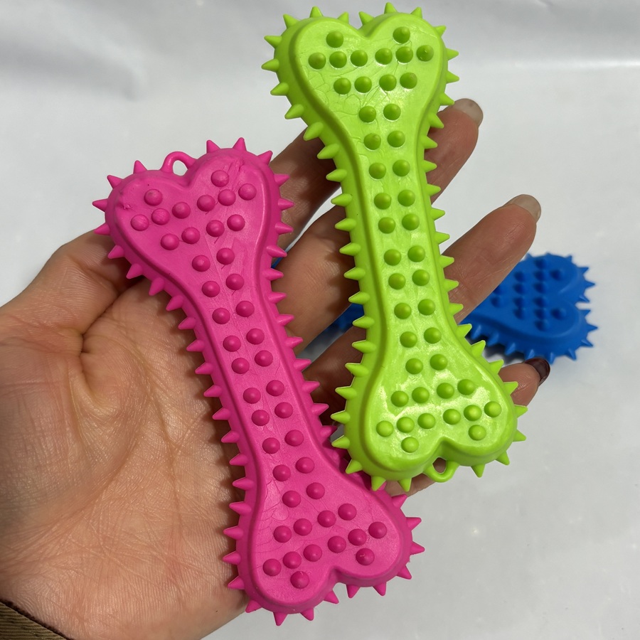 3/6pcs Chew Toys Dog Rubber To - Teeth Cleaning Dog Chew Bone review and price
